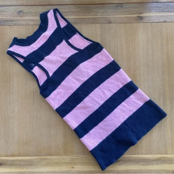 y2k Abercrombie & Fitch knit striped long cardigan- Pink and Navy - Size Small - Picture 7 of 11